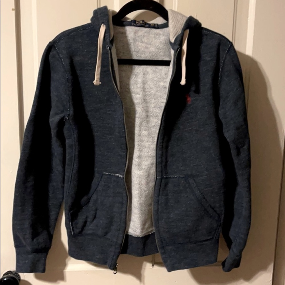 Polo Ralph Lauren dark denim zip-up hoody